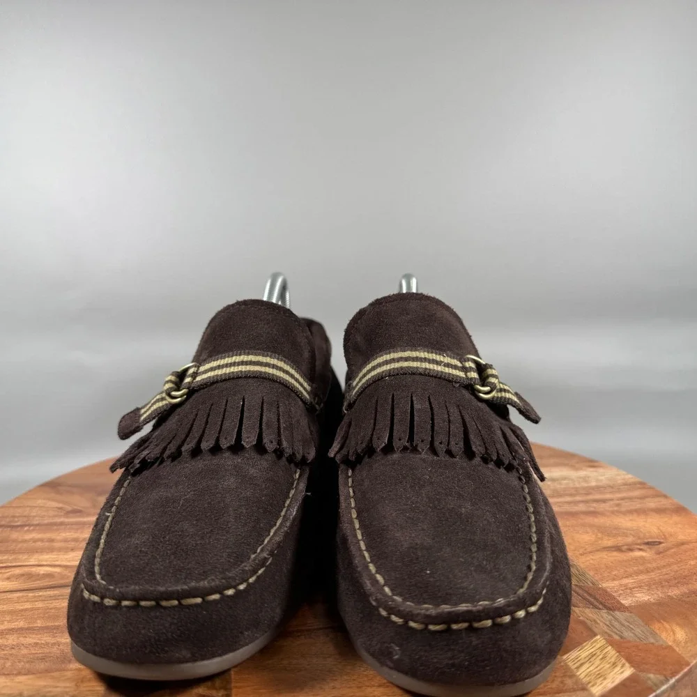 Sperry Top-Sider Mens 10.5M Brown Suede Kiltie‎ Tassel Driving Loafers